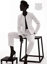 组图：超模克莉丝蒂黑白大片 丝丝性感诱惑挑逗