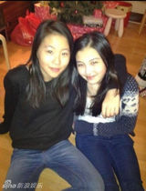 组图：星二代生活豪放 张智霖外甥女当街热吻