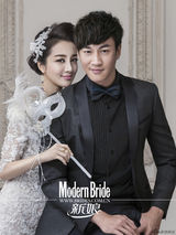 组图：何润东李依晓拍《新娘》封面大片