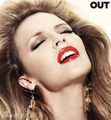 幻灯图集：凯莉-米洛登杂志封面 大秀烈焰红唇