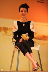 组图：车晓亮相商业活动 大秀香肩美背展亲和力