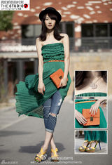 明星爱街拍第34期：夏日清新百褶裙搭配