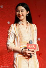 组图：范冰冰亮相电视剧《武则天》发布会