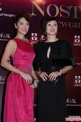 组图：东华三院慈善晚会 何超云陈法蓉性感亮相