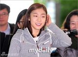 组图：韩国花样滑冰选手金妍儿飞往德国参加比赛