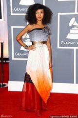 高清组图：艾斯佩兰撒-斯帕尔丁印染礼服亮相