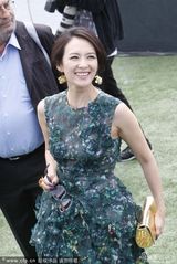 组图：章子怡透视美裙酥胸隐现金饰闪耀