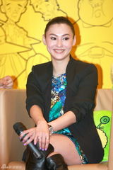 高清组图：张柏芝宣传动画版《长江七号》儿子抢镜