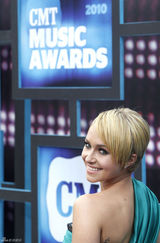 高清组图：乡村音乐协会奖 海顿-潘妮蒂尔秀美背