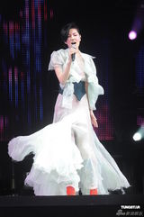 组图：王菲香港演唱会开场 刘嘉玲李亚鹏现身支持