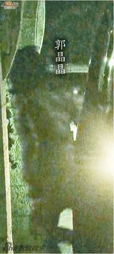 组图：郭晶晶宽松衣护肚显孕味 霍启刚护航