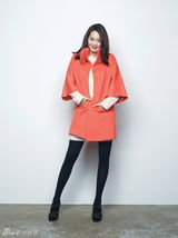 组图：申敏儿拍冬季写真 变身高贵派对女神