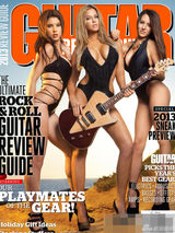 组图：花花公子女郎风骚抱吉他 大秀香艳巨乳