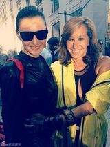 组图：莫小棋女王范儿亮相纽约时装周