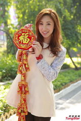 组图：罗力威许靖韵新年逛花市寄望马年创高峰