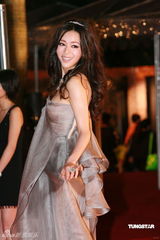 幻灯：香港金像奖颁奖红毯 张静初长裙飘逸