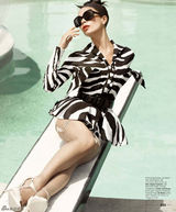 高清组图：维多利亚登《ELLE》 秀健美体型