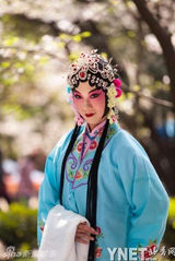 组图：武汉大学胡须男校园中扮美女 羡煞女生