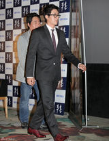 高清组图：韩星金善雅金柱赫携手宣传新片《斗魂》