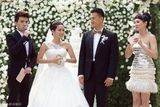 组图：何洁赫子铭北京完婚 西式婚礼浪漫唯美