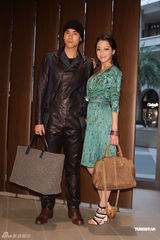 组图：彭于晏谢欣颖代言春装展现迷人色彩与魅力