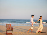高清组图：保剑锋婚纱照曝光 沙滩浪漫爱情秀