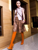 组图：姚贝娜摩登艺术大片曝光 演绎春夏时尚