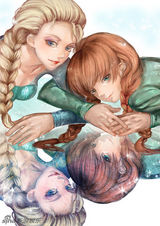 组图：各国粉丝神COS冰雪奇缘 YY姐妹百合情