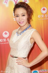 组图：田蕊妮开嗓献声慈善紧张 美艳似郑秀文