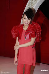 组图：蒙嘉慧为节目录影 与郑伊健共识不生小孩