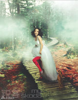 组图：佟丽娅化身精灵拍写真高雅脱俗