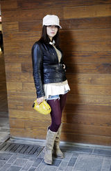 组图：时尚女星叶倩云生活街拍