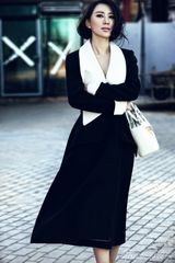 组图：石天琦黑白调经典写真 凸显优雅风情