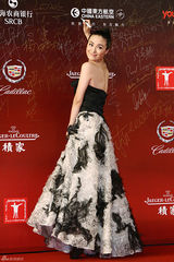 组图：于越黑天鹅装 高贵亮相上影节红毯