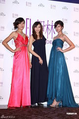 组图：林嘉绮爆乳成台湾模特公司年会焦点