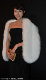 组图：张柏芝汤唯同场争艳  河智苑皮草掩香肩