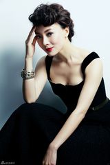 组图：“铁梨花”陈数复古写真 怀旧影调御姐气质