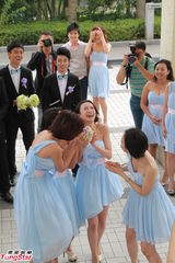 组图：众亲友出席麦雅致张颖康大婚