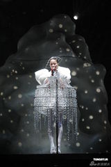 组图：王菲香港演唱会开场 刘嘉玲李亚鹏现身支持