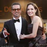 高清组图：《生命之树》首映 朱莉皮特亮相秀恩爱