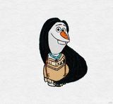 组图：《冰雪奇缘》雪宝变迪士尼公主 俏丽呆萌