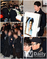 组图：韩自杀歌手金智勋出殡 金昌烈金锡民送行