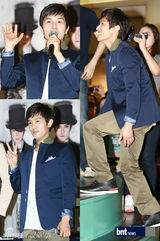 组图：韩国组合神话两人一组3地办签名会谢粉丝