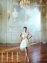 组图：张雨绮登《ELLE》 高贵典雅展御姐风范