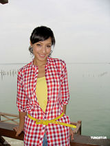 幻灯图集：美女蒋怡担任美食向导 介绍台湾小吃