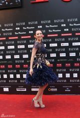 组图：章子怡芭莎慈善夜亮相似黑天鹅