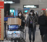 组图：刘诗诗现身机场全副武装手机聊不停