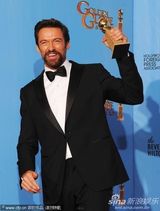 组图：休-杰克曼获电影最佳音乐/喜剧片男主角