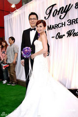 组图：梁静茹台北婚宴秀恩爱 前男友玛莎未出席