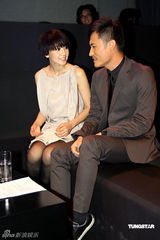 幻灯图：高圆圆首次与古天乐合作 耿乐响应环保号召